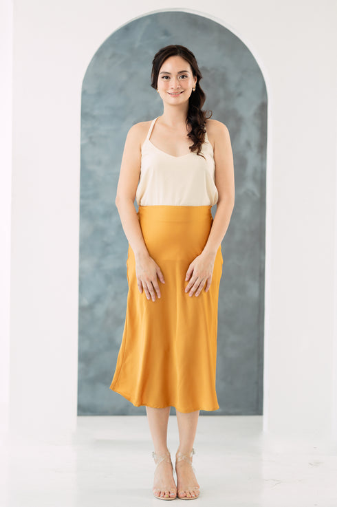 GS Party: Martina Silk Slip Skirt NEW